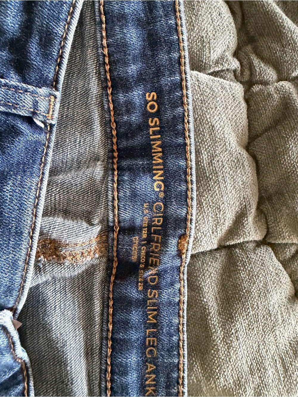 Chico's So Slimming Dark Blue Slim-Leg Jeans